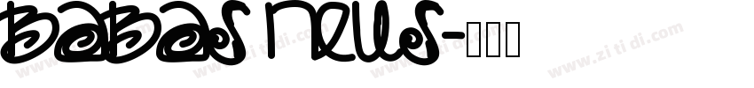 babas neus字体转换